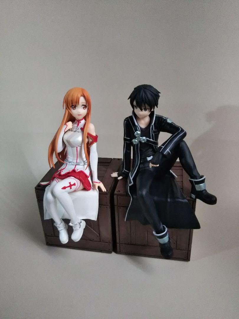 ソードアートオンライン　SAO アスナ　キリト　ぬーどるストッパー　フィギュア SAO』キリトがフリューの「ぬーどるストッパーフィギュア